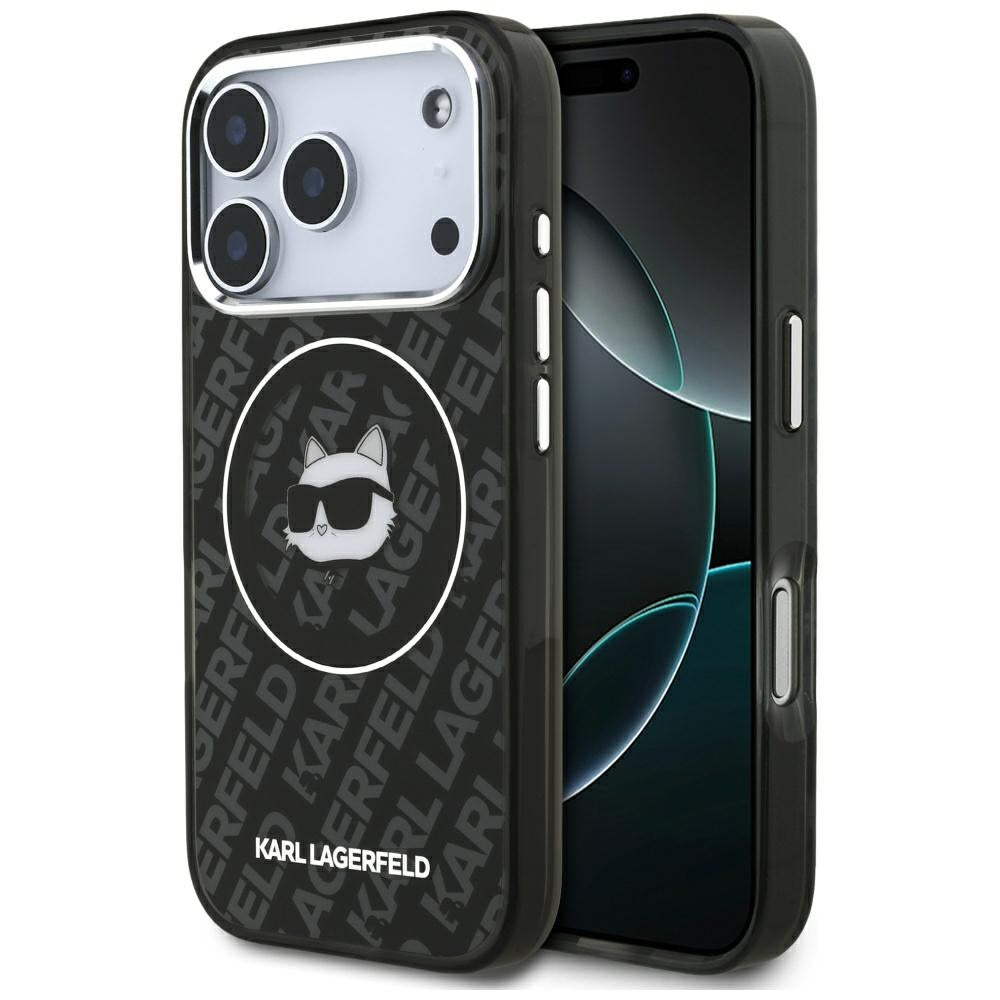 Karl Lagerfeld - IML MagSafe (KLHMP17LHMKBCHOK) - iPhone 17 Pro - Black Choupette`s Head