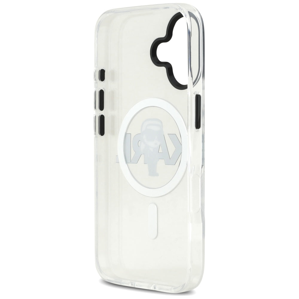 Karl Lagerfeld Husa de protectie Karl Lagerfeld IML MagSafe Sketch Logo (KLHMP17SHGKIGKBT) compatibil cu iPhone 17, Tran