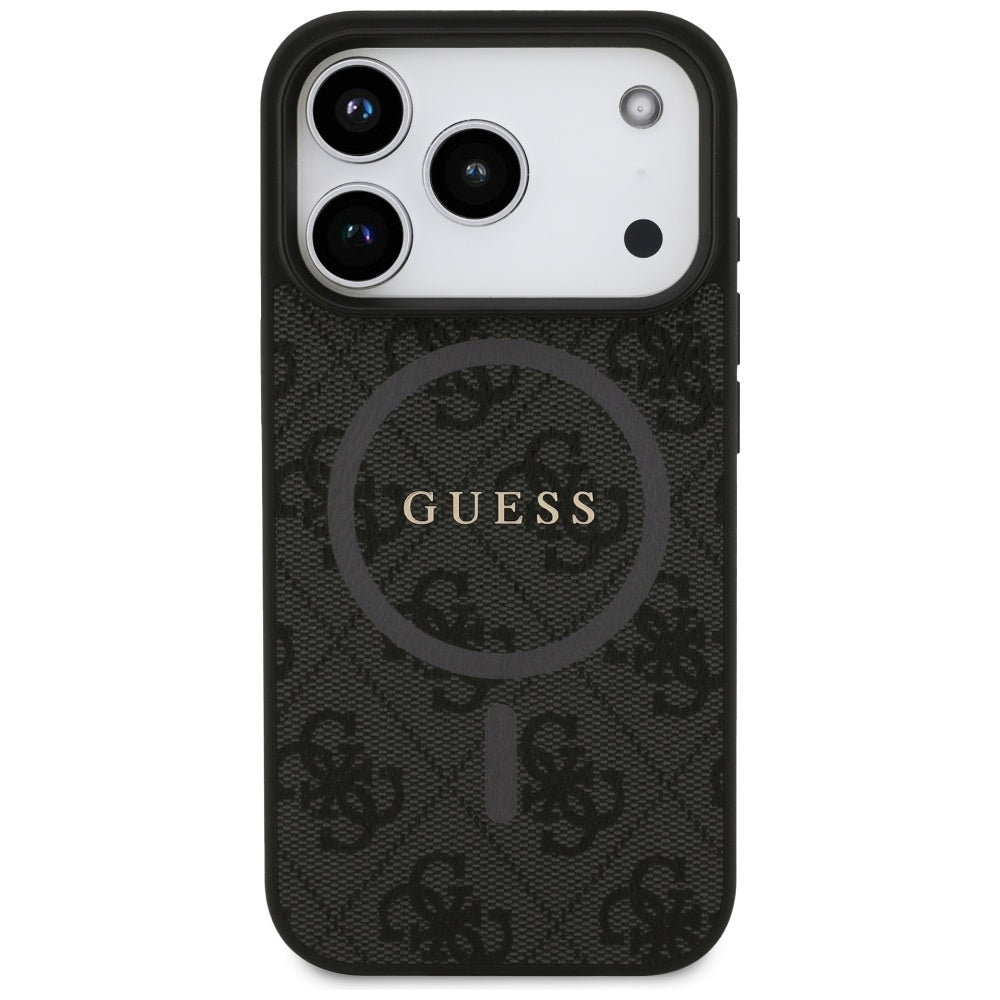 Guess - 4G Ring Classic Logo MagSafe (GUHMP17LG4GFRK) - iPhone 17 Pro - Black