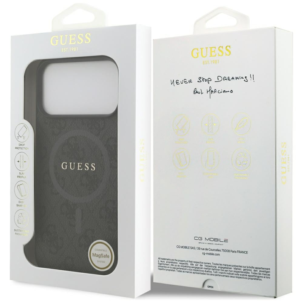 Guess - 4G Ring Classic Logo MagSafe (GUHMP17XG4GFRK) - iPhone 17 Pro Max - Black