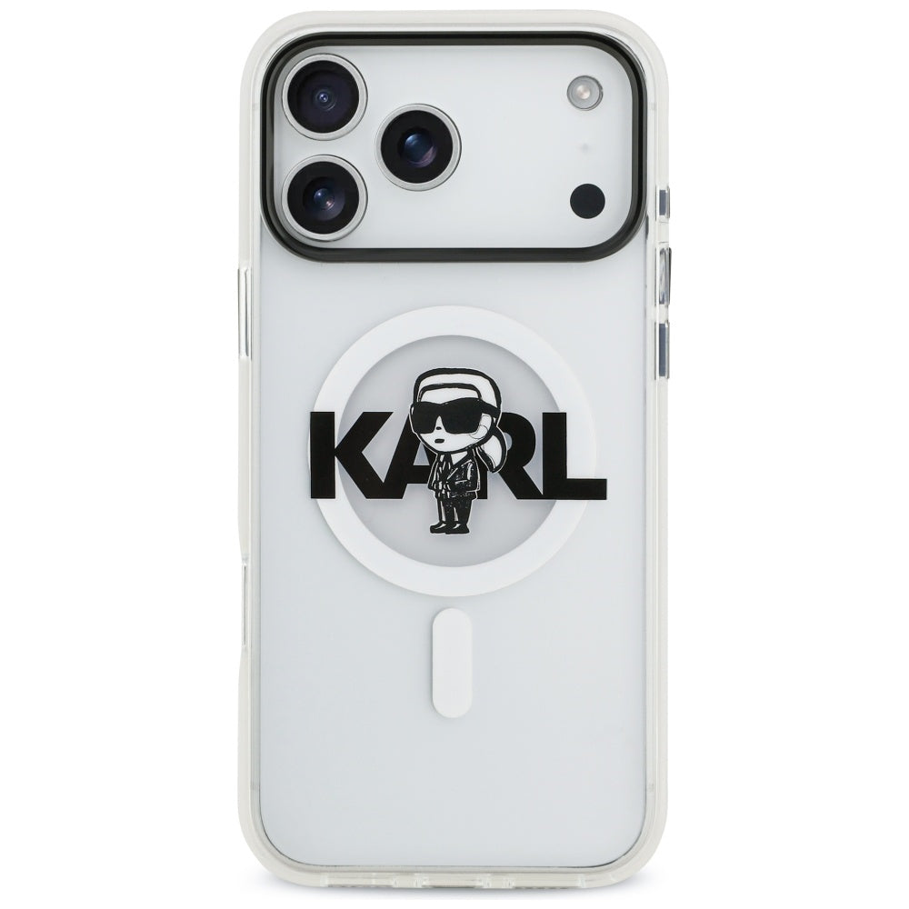 Karl Lagerfeld - IML MagSafe Sketch Logo (KLHMP17XHGKIGKBT) - iPhone 17 Pro Max - Transparent Karl