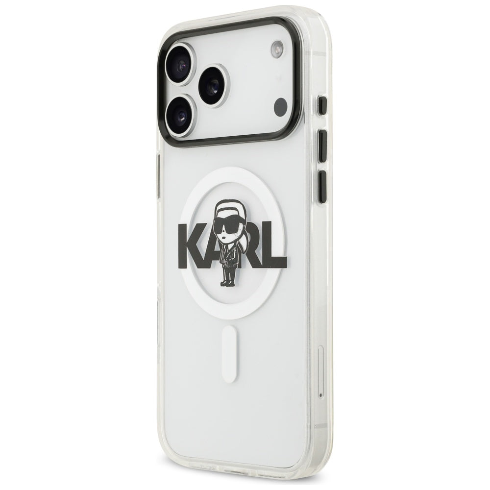Karl Lagerfeld - IML MagSafe Sketch Logo (KLHMP17XHGKIGKBT) - iPhone 17 Pro Max - Transparent Karl