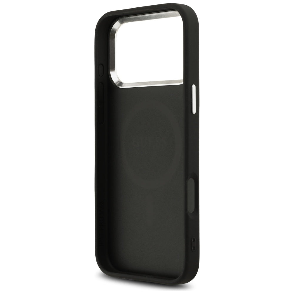 Husa pentru iPhone 17 Pro Max - Guess Hardcase 4G Classic Logo MagSafe (GUHMP17XP4GSSMCK) - Black