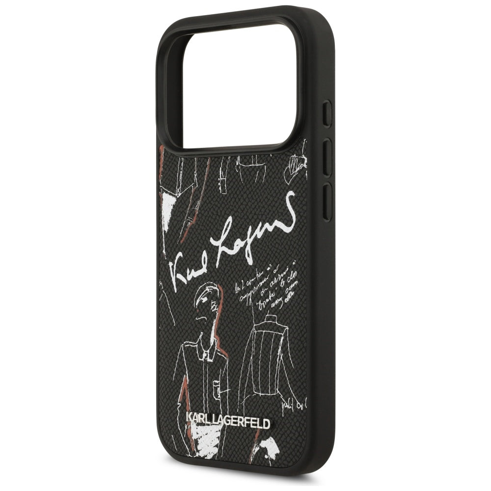 Husa de protectie Karl Lagerfeld compatibil cu iPhone 17 Pro, Negru