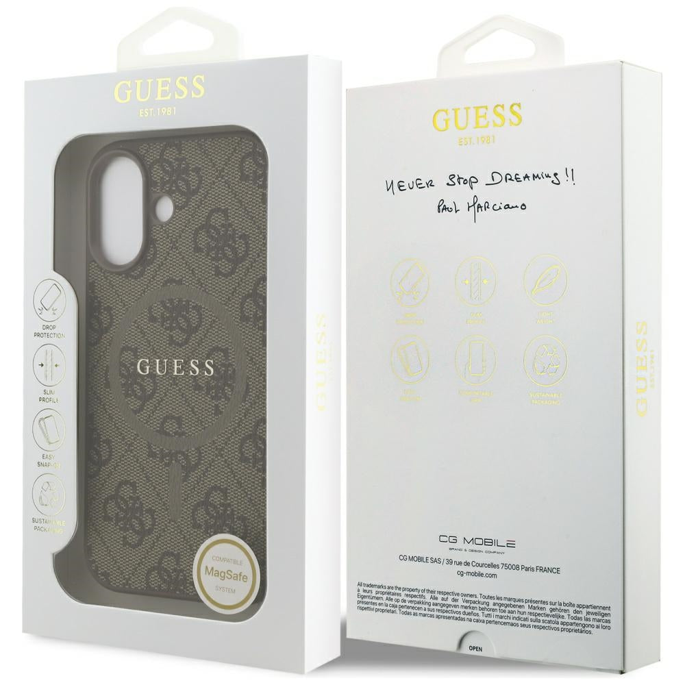Guess - 4G Ring Classic Logo MagSafe (GUHMP17SG4GFRW) - iPhone 17 - Brown