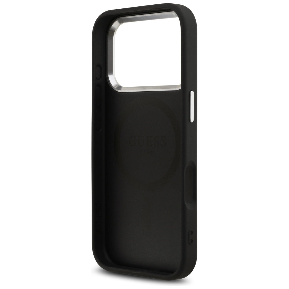 Husa pentru iPhone 17 Pro - Guess Hardcase 4G Classic Logo MagSafe (GUHMP17LP4GSSMCK) - Black