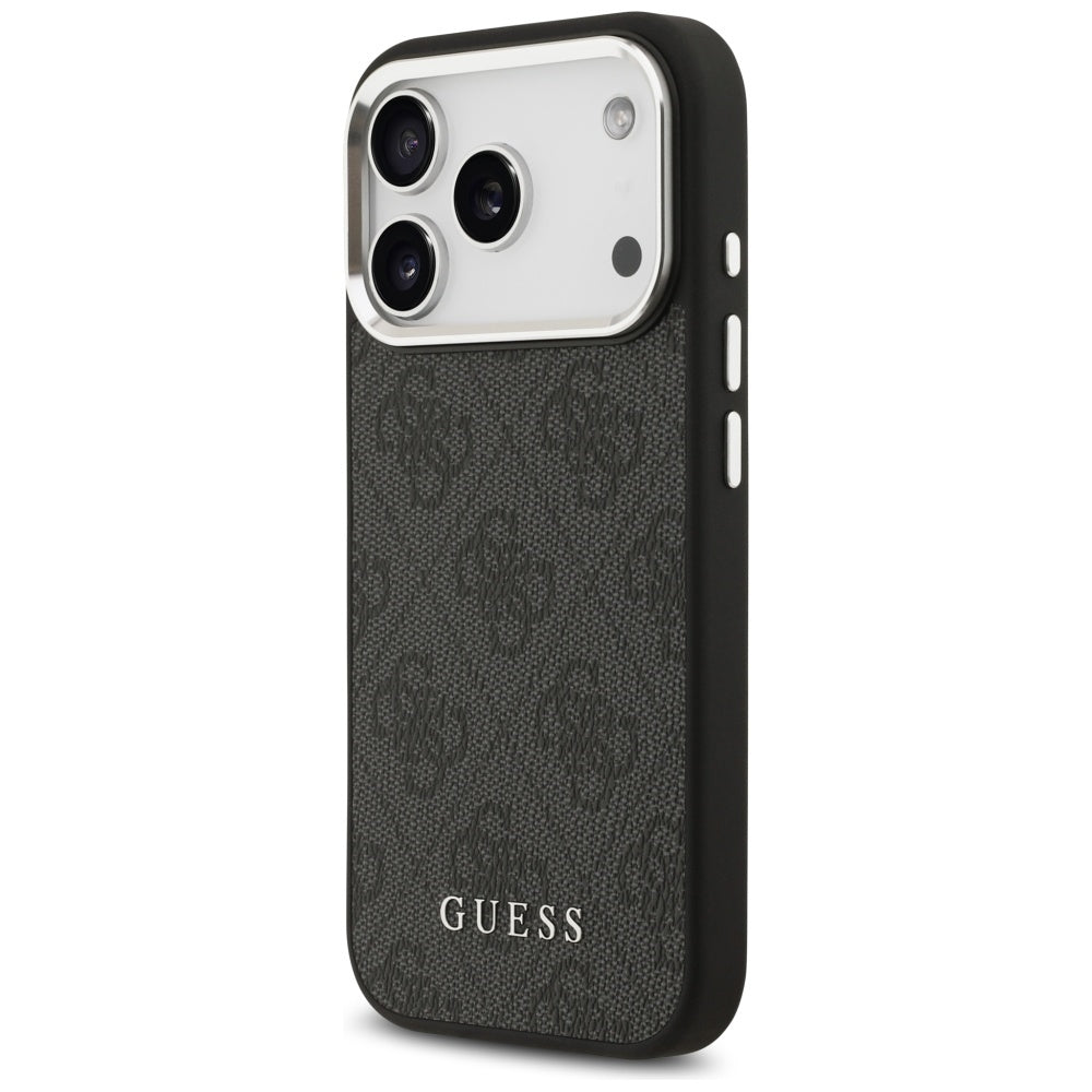 Husa pentru iPhone 17 Pro - Guess Hardcase 4G Classic Logo MagSafe (GUHMP17LP4GSSMCK) - Black