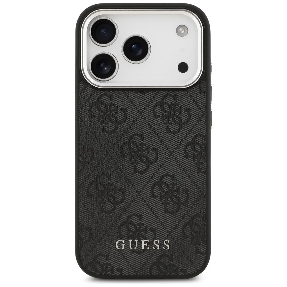 Husa pentru iPhone 17 Pro - Guess Hardcase 4G Classic Logo MagSafe (GUHMP17LP4GSSMCK) - Black