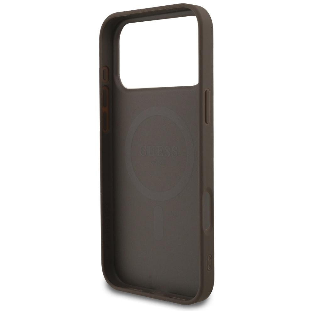 Guess - 4G Ring Classic Logo MagSafe (GUHMP17LG4GFRW) - iPhone 17 Pro - Brown