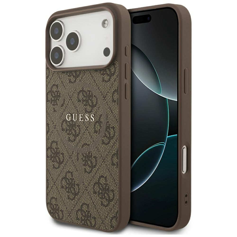 Guess - 4G Ring Classic Logo MagSafe (GUHMP17XG4GFRW) - iPhone 17 Pro Max - Brown
