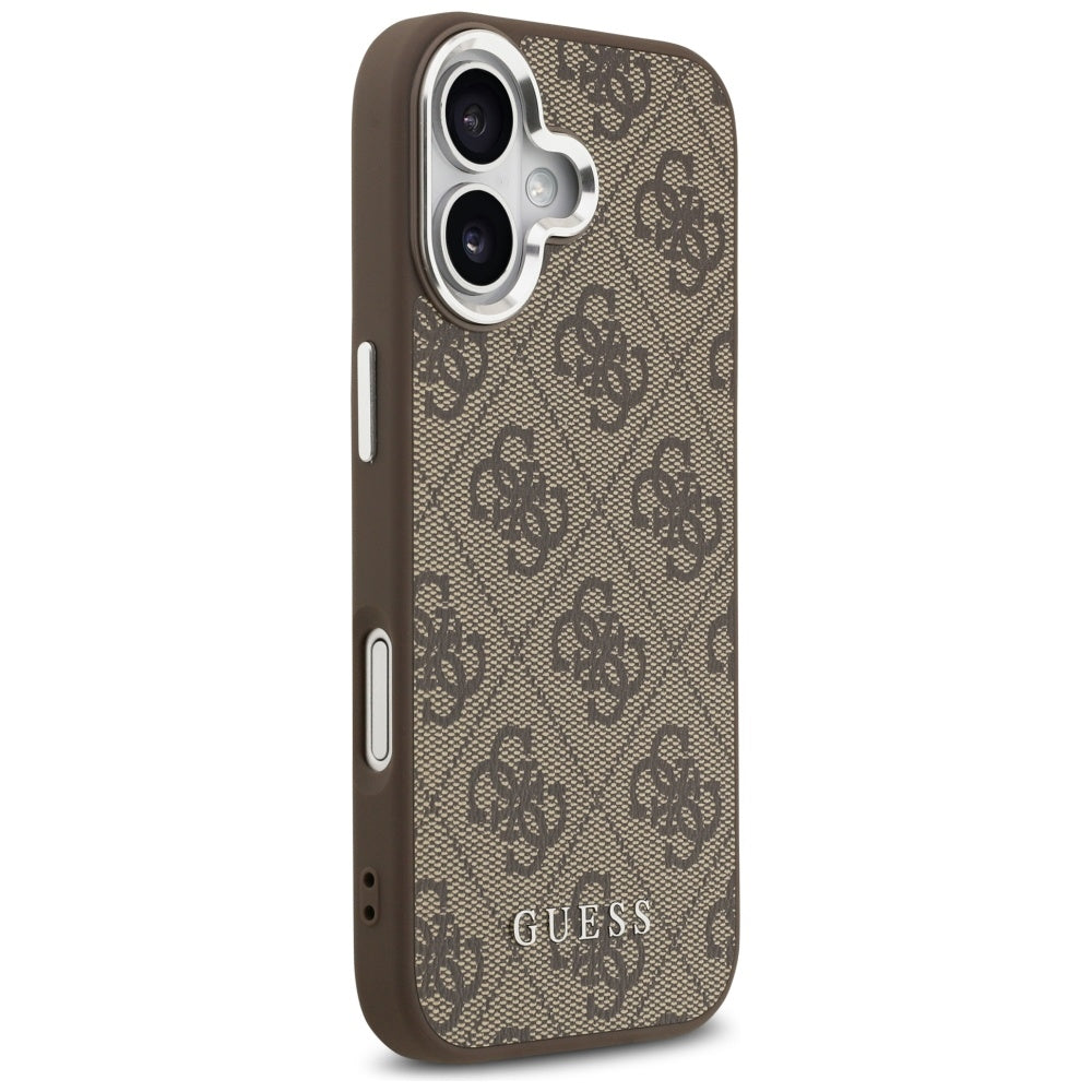 Husa pentru iPhone 17 - Guess Hardcase 4G Classic Logo MagSafe (GUHMP17SP4GSSMCW) - Brown