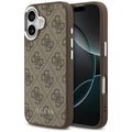Husa pentru iPhone 17 - Guess Hardcase 4G Classic Logo MagSafe (GUHMP17SP4GSSMCW) - Brown