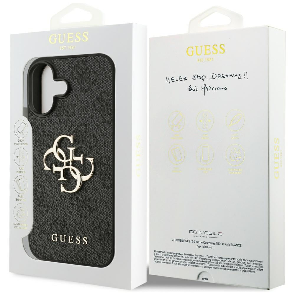 Husa pentru iPhone 17 - Guess Hardcase 4G Big Logo (GUHCP17S4GMGGR) - Black