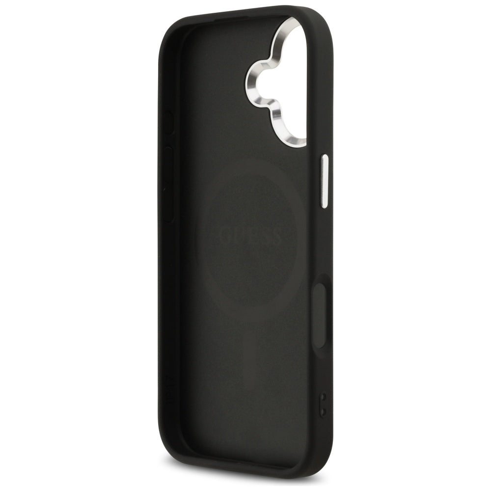 Husa pentru iPhone 17 - Guess Hardcase 4G Classic Logo MagSafe (GUHMP17SP4GSSMCK) - Black