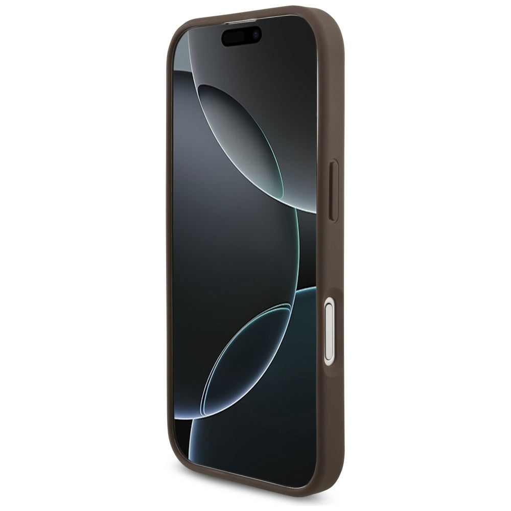 Husa pentru iPhone 17 - Guess Hardcase 4G Big Logo (GUHCP17S4GMGBR) - Brown