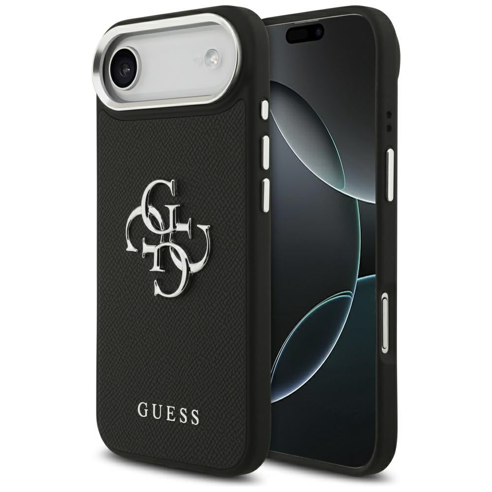 Husa pentru iPhone 17 Air - Guess Hardcase 4G Grained Big and Classic Logo (GUHCP17MPG4SMCEK) - Black