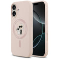 Karl Lagerfeld - Silicone Ring MagSafe (KLHMP17SSCMKCRHP) - iPhone 17 - Pink Karl&Choupette