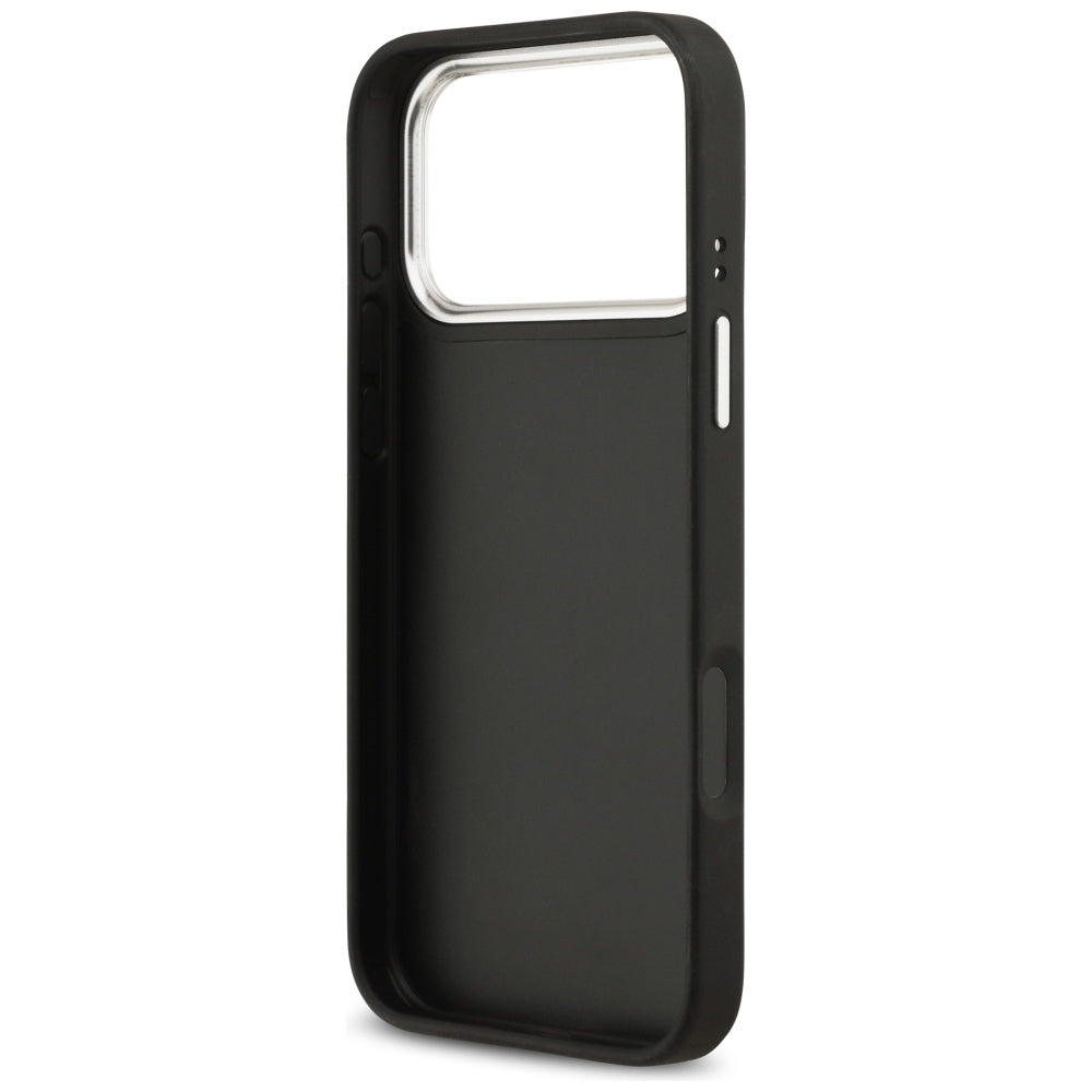 Husa pentru iPhone 17 Pro - Guess Hardcase 4G Grained Big and Classic Logo (GUHCP17LPG4SMCEK) - Black