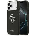 Husa pentru iPhone 17 Pro - Guess Hardcase 4G Grained Big and Classic Logo (GUHCP17LPG4SMCEK) - Black