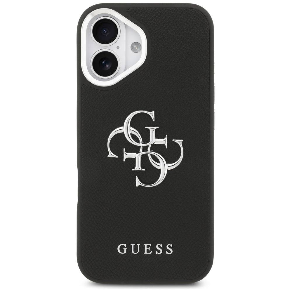 Husa pentru iPhone 17 - Guess Hardcase 4G Grained Big and Classic Logo (GUHCP17SPG4SMCEK) - Black