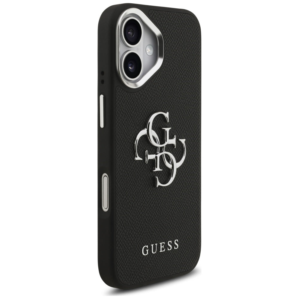 Husa pentru iPhone 17 - Guess Hardcase 4G Grained Big and Classic Logo (GUHCP17SPG4SMCEK) - Black