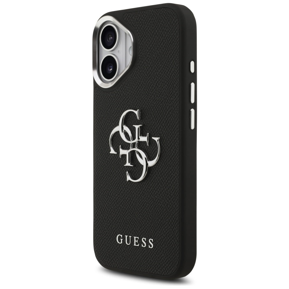 Husa pentru iPhone 17 - Guess Hardcase 4G Grained Big and Classic Logo (GUHCP17SPG4SMCEK) - Black