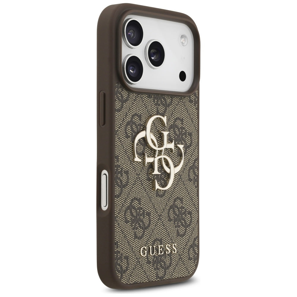 Husa pentru iPhone 17 Pro - Guess Hardcase 4G Big Logo (GUHCP17L4GMGBR) - Brown