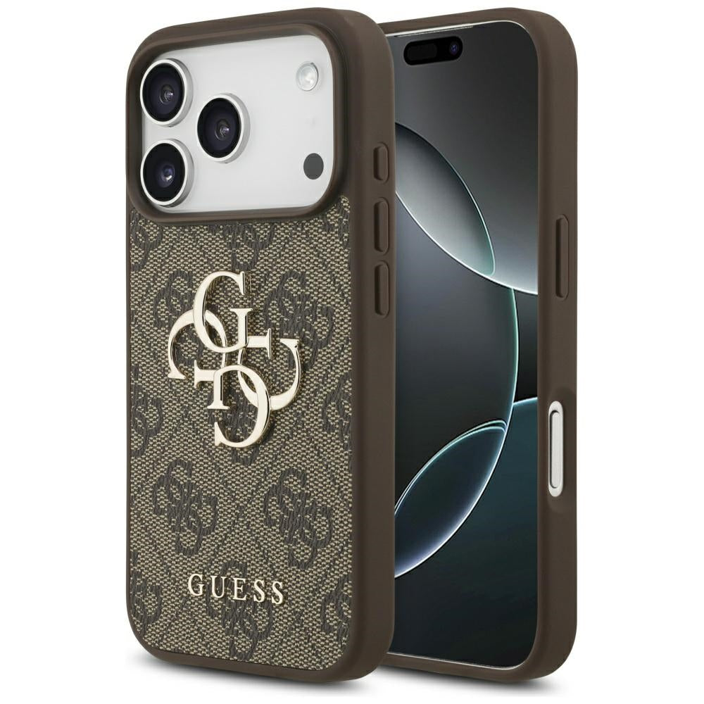 Husa pentru iPhone 17 Pro - Guess Hardcase 4G Big Logo (GUHCP17L4GMGBR) - Brown