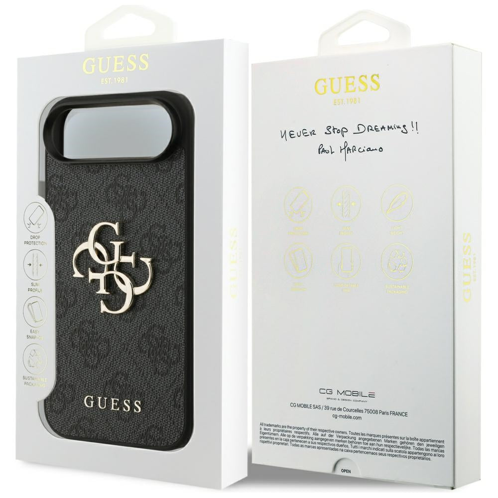Husa pentru iPhone 17 Air - Guess Hardcase 4G Big Logo (GUHCP17M4GMGGR) - Black