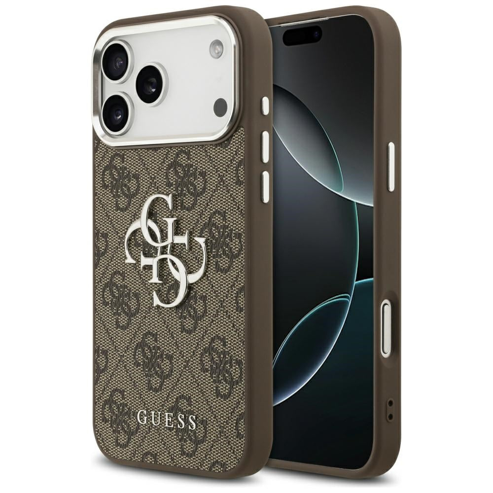 Husa pentru iPhone 17 Pro Max - Guess Hardcase Big 4G Logo Classic Logo (GUHCP17XP4G4SMCW) - Brown