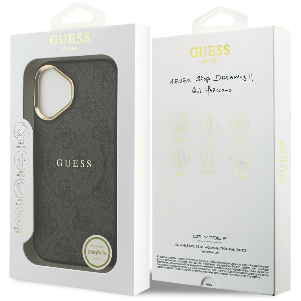 Husa pentru iPhone 17 - Guess Hardcase 4G Classic MagSafe (GUHMP17SP4MSEGCK) - Black