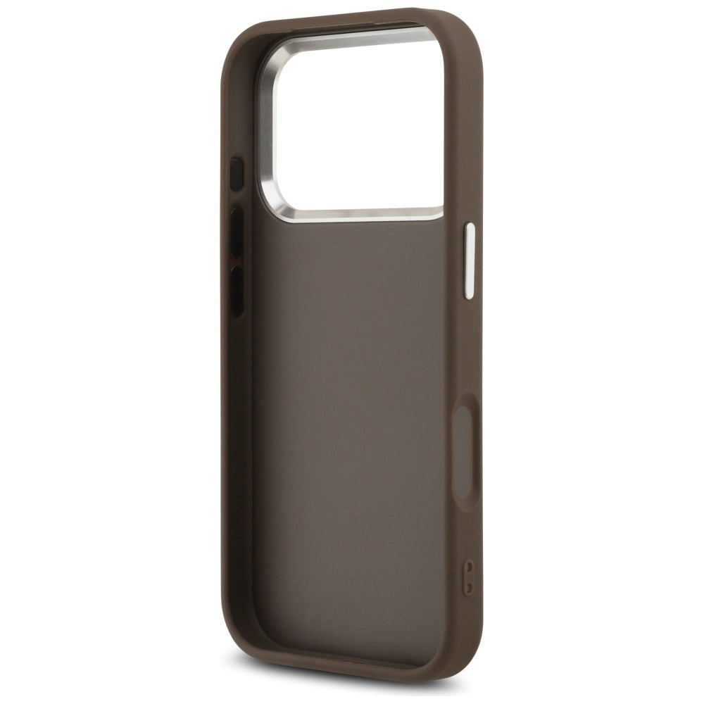 Husa pentru iPhone 17 Pro - Guess Hardcase Big 4G Logo Classic Logo (GUHCP17LP4G4SMCW) - Brown