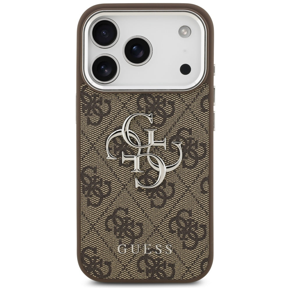 Husa pentru iPhone 17 Pro - Guess Hardcase Big 4G Logo Classic Logo (GUHCP17LP4G4SMCW) - Brown