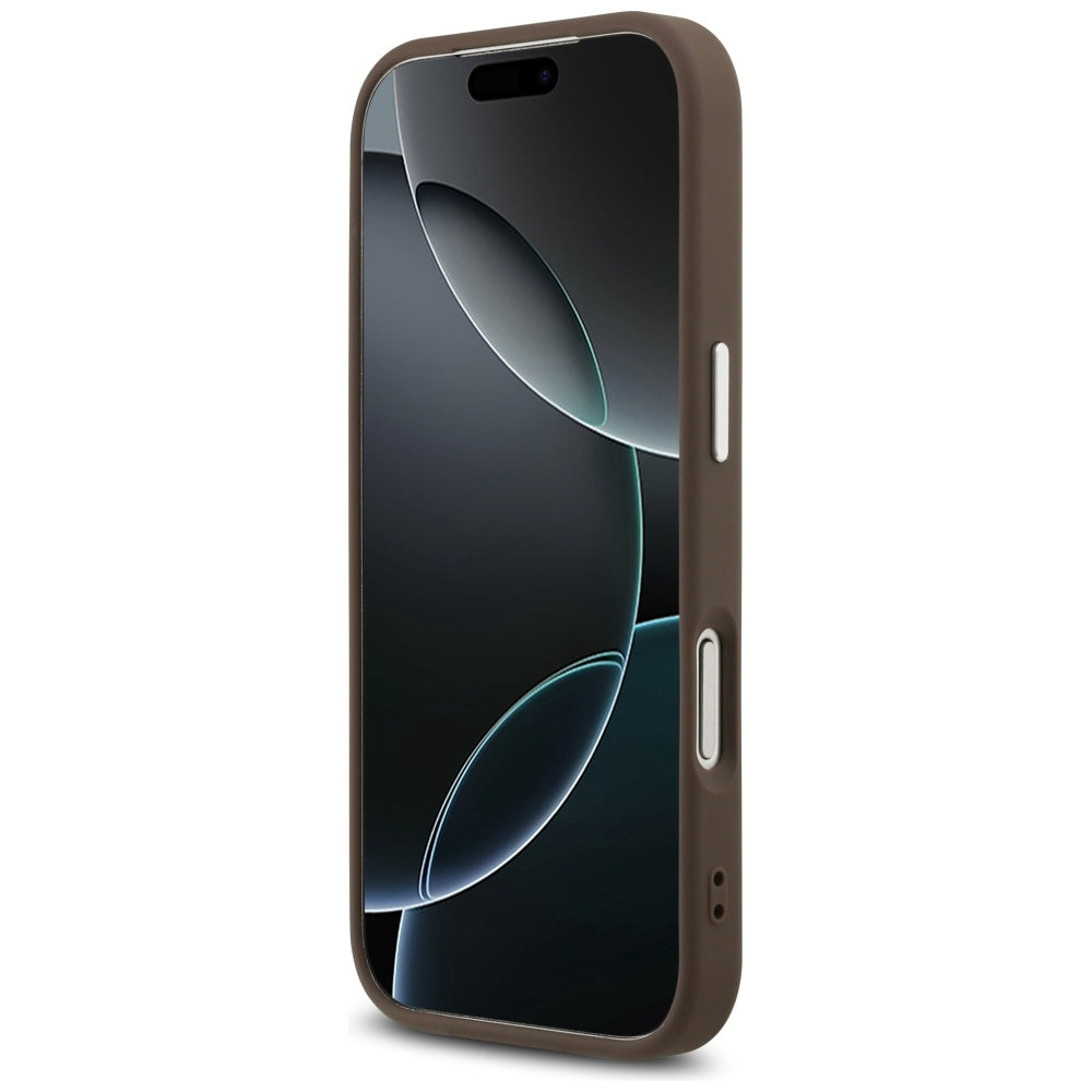 Husa pentru iPhone 17 Pro - Guess Hardcase Big 4G Logo Classic Logo (GUHCP17LP4G4SMCW) - Brown