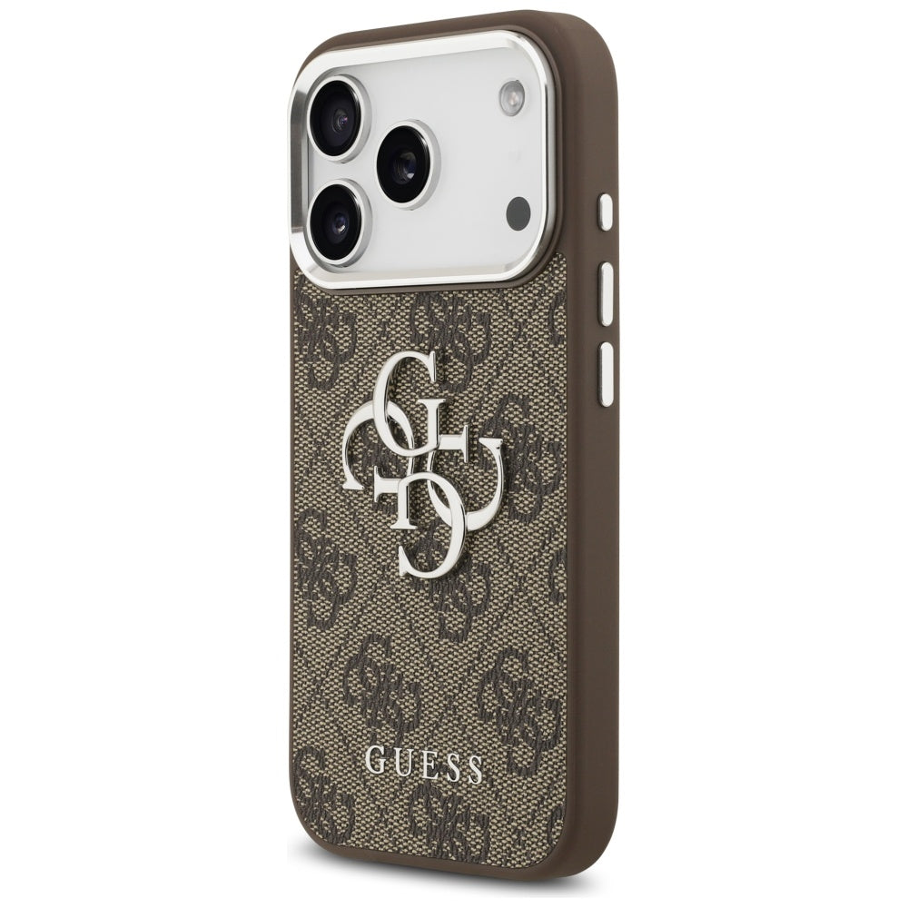Husa pentru iPhone 17 Pro - Guess Hardcase Big 4G Logo Classic Logo (GUHCP17LP4G4SMCW) - Brown