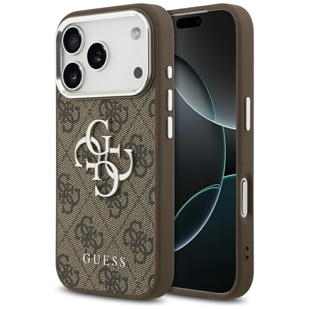 Husa pentru iPhone 17 Pro - Guess Hardcase Big 4G Logo Classic Logo (GUHCP17LP4G4SMCW) - Brown