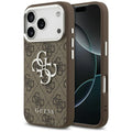 Husa pentru iPhone 17 Pro - Guess Hardcase Big 4G Logo Classic Logo (GUHCP17LP4G4SMCW) - Brown