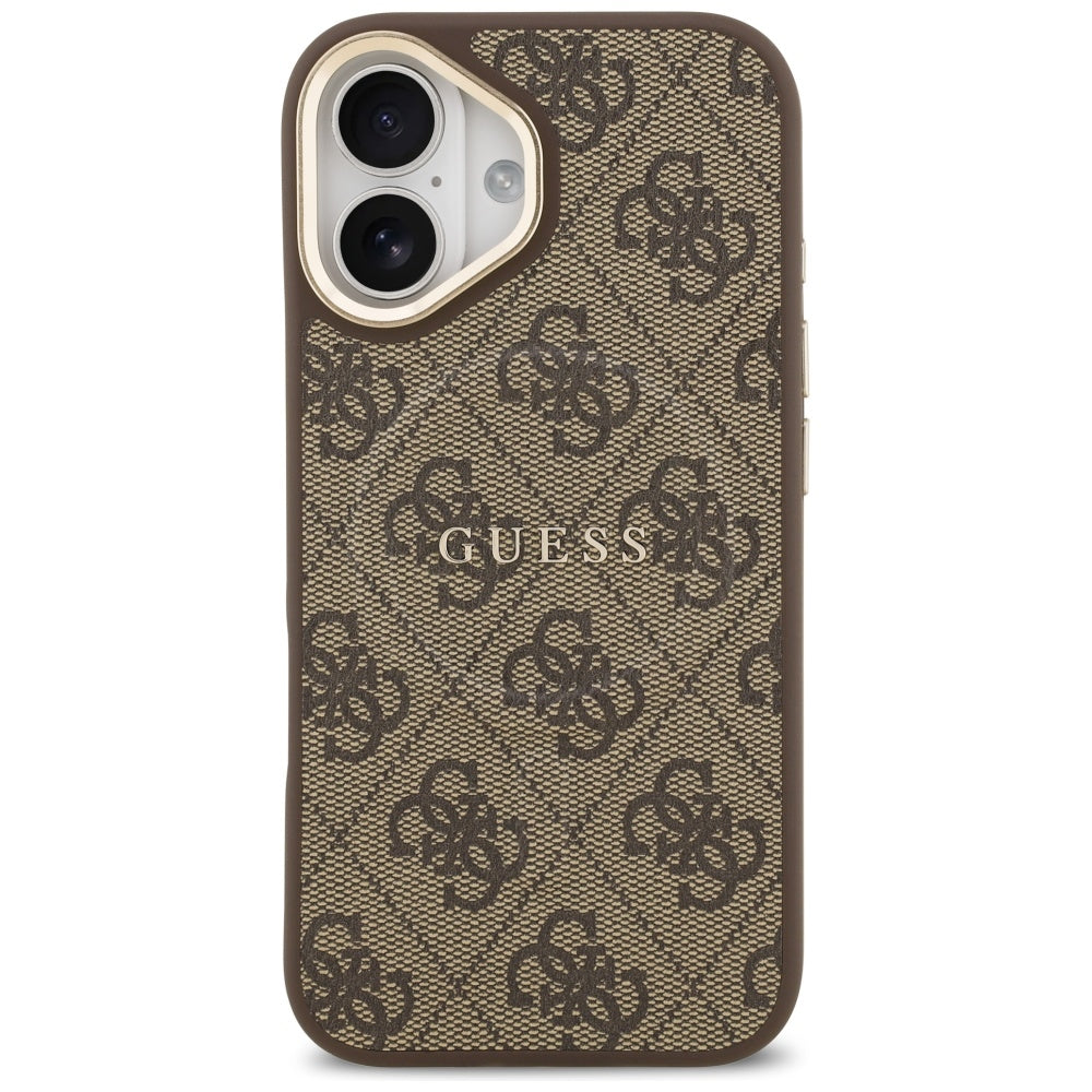 Husa pentru iPhone 17 - Guess Hardcase 4G Classic MagSafe (GUHMP17SP4MSEGCW) - Brown