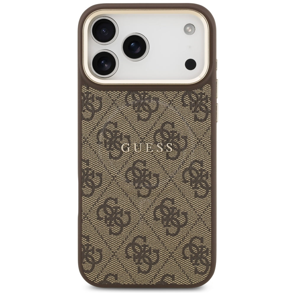Husa pentru iPhone 17 Pro - Guess Hardcase 4G Classic MagSafe (GUHMP17LP4MSEGCW) - Brown