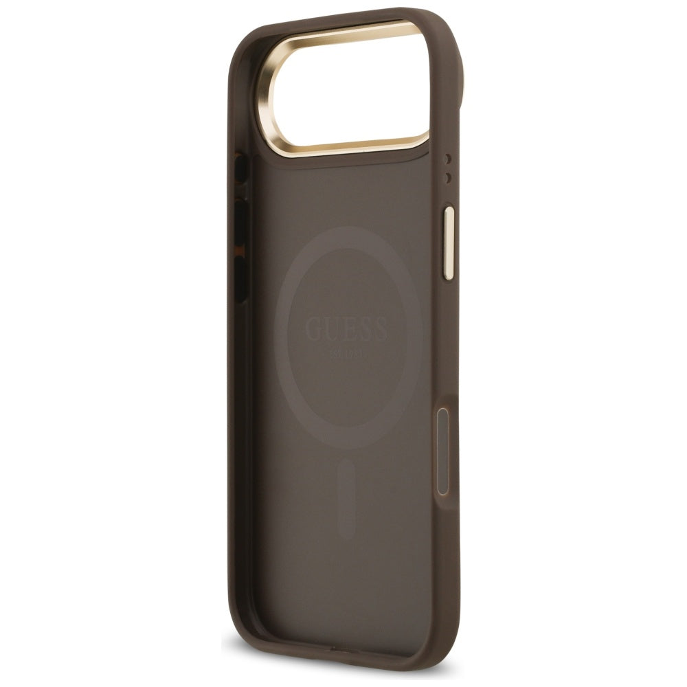 Husa pentru iPhone 17 Air - Guess Hardcase 4G Classic MagSafe (GUHMP17MP4MSEGCW) - Brown