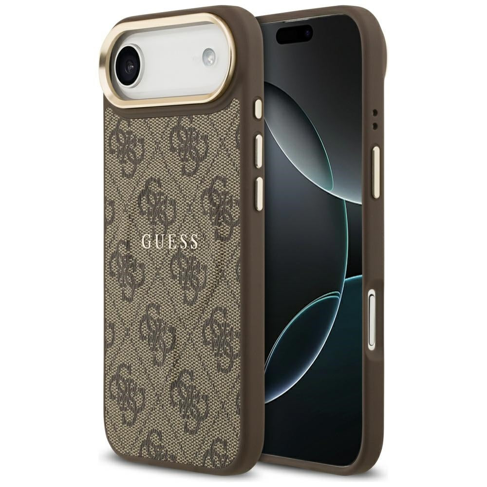 Husa pentru iPhone 17 Air - Guess Hardcase 4G Classic MagSafe (GUHMP17MP4MSEGCW) - Brown