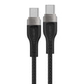 Acefast - Data Cable (C11-03) - Magnetic Winding, Fast Charging, Type-C to Type-C, 60W, 3A, Adjustable Lenght, 1.2m - Bl