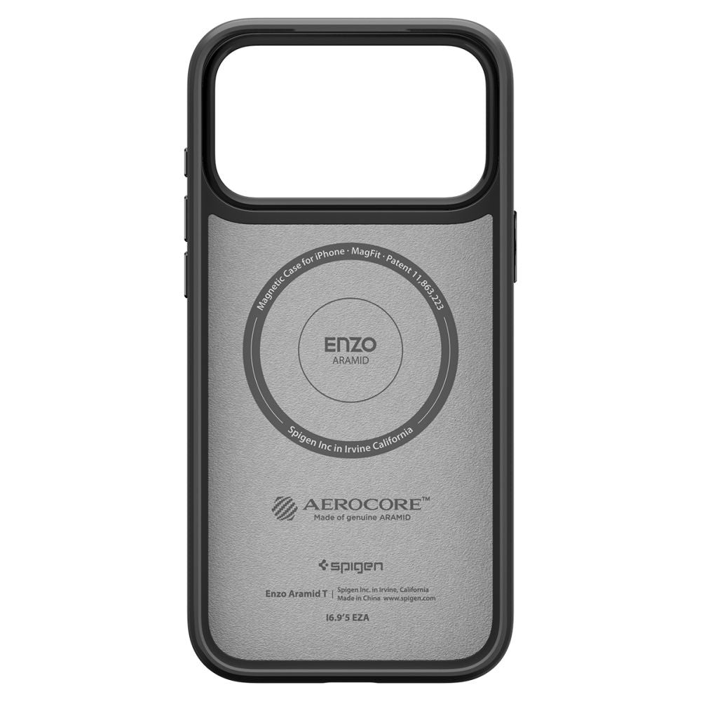 Spigen - Enzo Aramid "T" MagSafe (ACS09906) - iPhone 17 Pro Max - Black