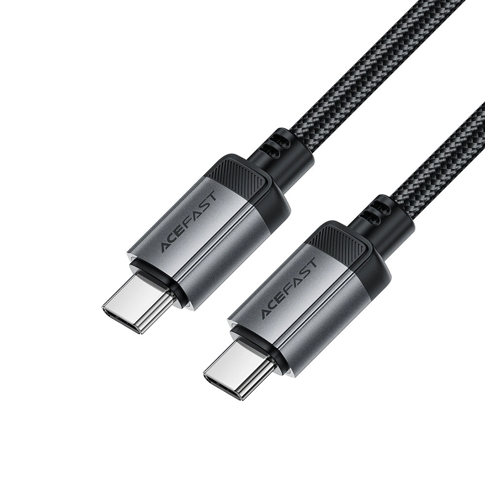 Acefast - Data Cable (C20-03) - USB-C to Type-C, 60W, 3A, Fast Charging, Bend-Resistant, Nylon Braid, 1.2m - Black