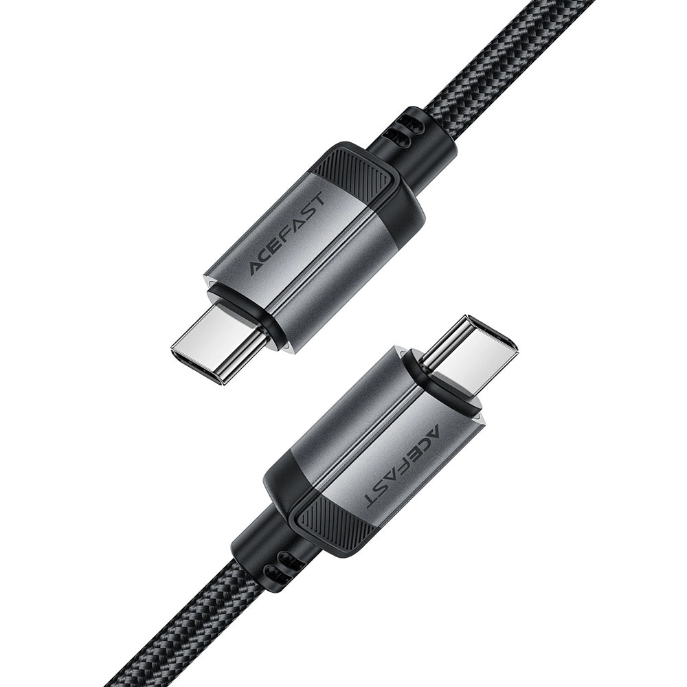 Acefast - Data Cable (C20-03) - USB-C to Type-C, 60W, 3A, Fast Charging, Bend-Resistant, Nylon Braid, 1.2m - Black