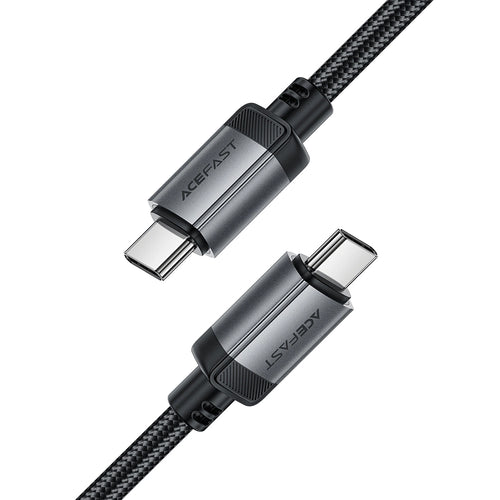 Acefast - Data Cable (C20-03) - USB-C to Type-C, 60W, 3A, Fast Charging, Bend-Resistant, Nylon Braid, 1.2m - Black