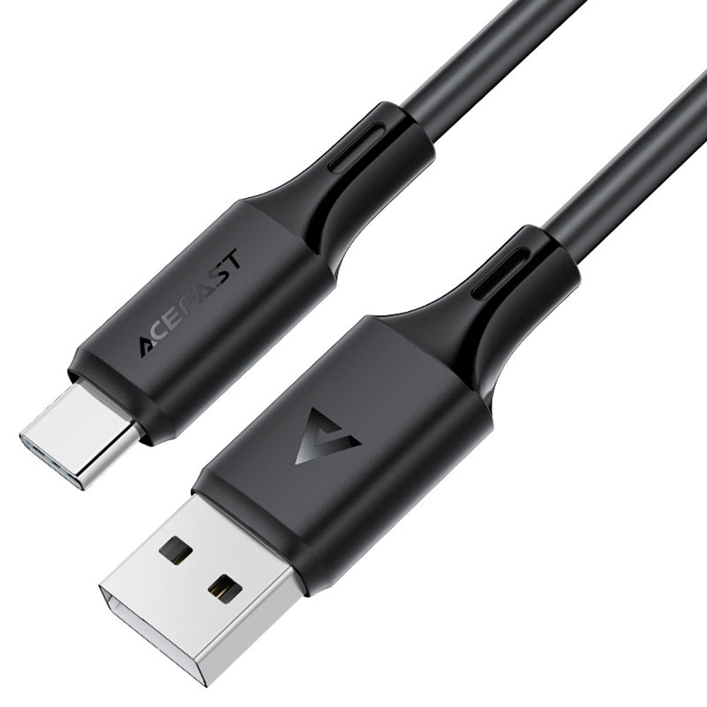Cablu Acefast (C17-04), USB-C, 3A, 1.2m, Negru