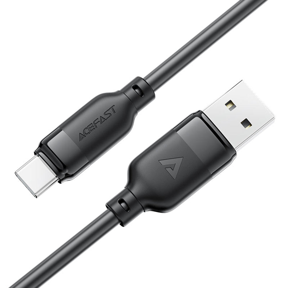 Acefast - Data Cable (C16-04) - Fast Charging, USB to Type-C, 3A, Bend-Resistant, 1.2m - Black