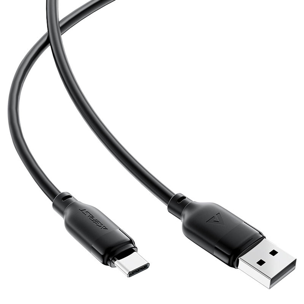 Acefast - Data Cable (C16-04) - Fast Charging, USB to Type-C, 3A, Bend-Resistant, 1.2m - Black