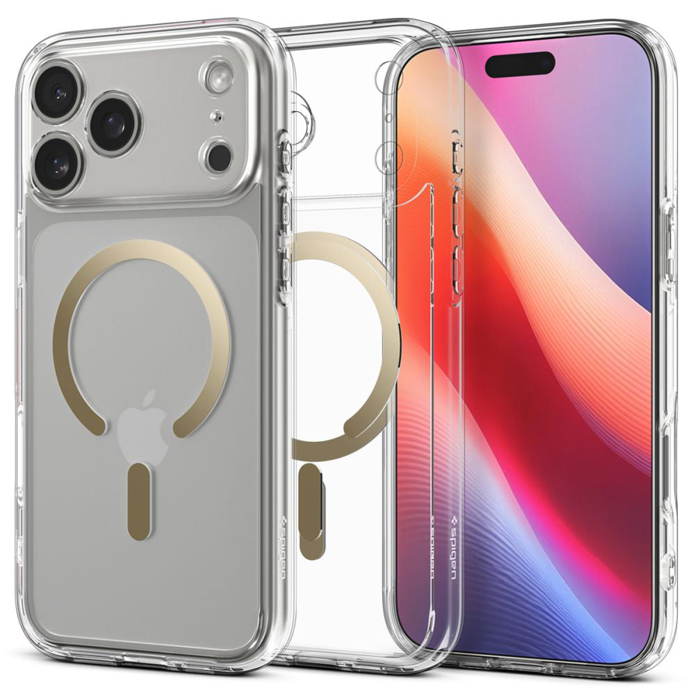 Spigen - Ultra Hybrid MagSafe (ACS10284) - iPhone 17 Pro Max - Clear/Gold